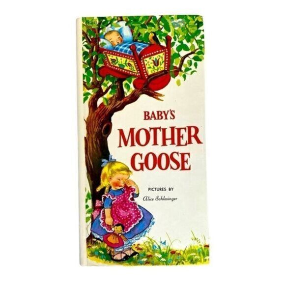Vintage Baby’s Mother Good Hardback Nursery Rhyme Board Book - 60s - Picture 1 of 7